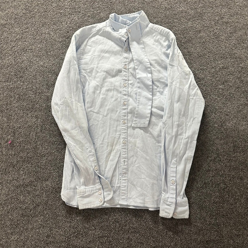 Ariat Western Shirt Womens Size 36 Light Blue Pro Series Stretch Long Sleeve